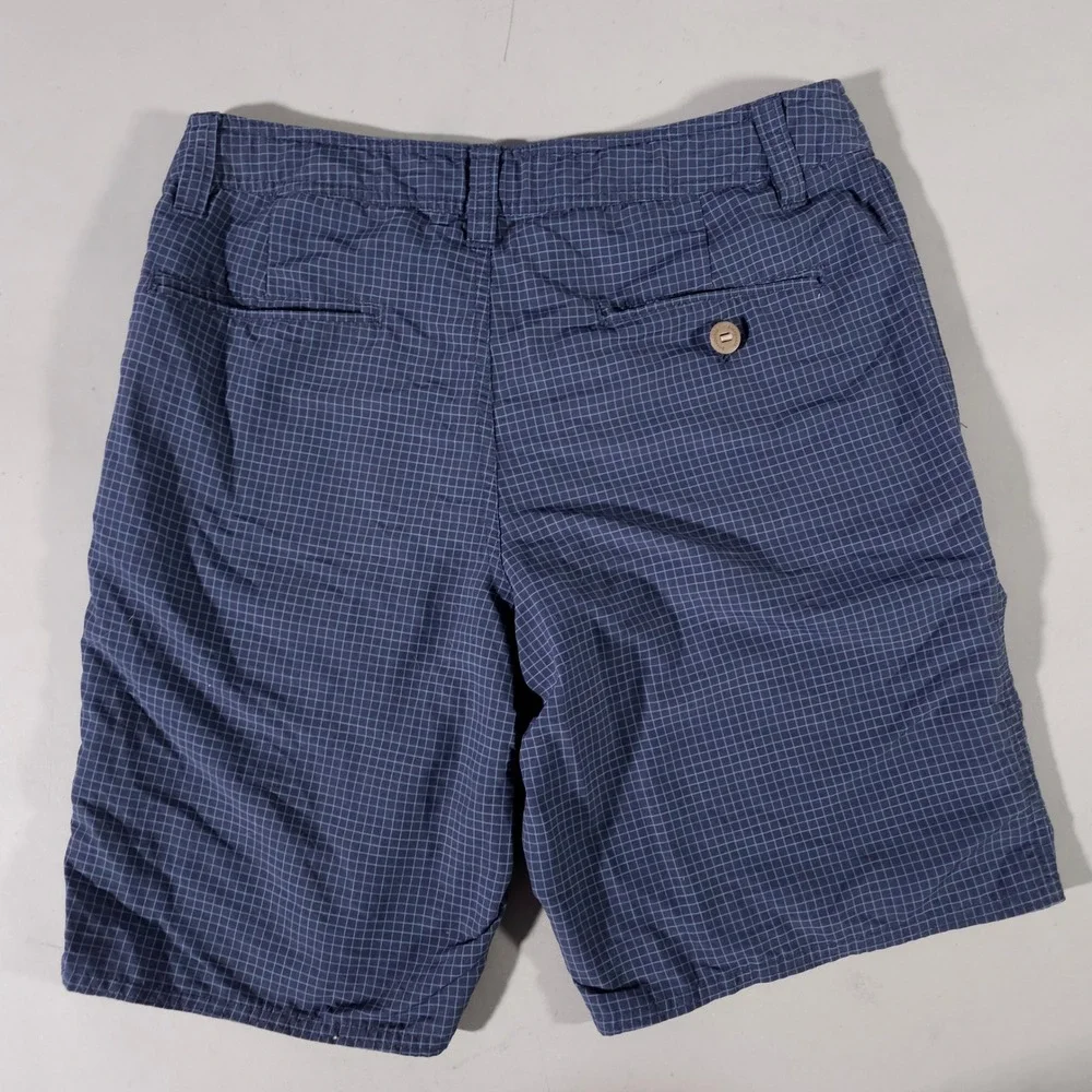 Patagonia Board Shorts Mens 30 Blue Grid Hiking 86645 SP16